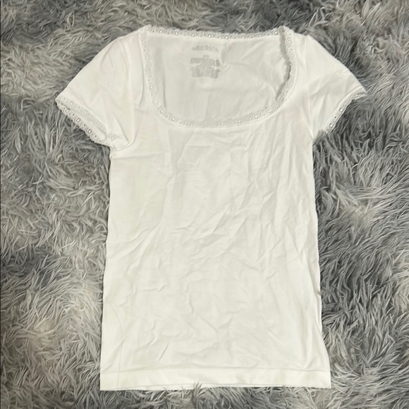 Wild Fable White Top With Lace - Picture 1 of 3